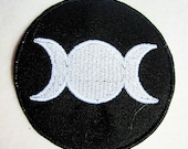 Triple Goddess Symbol Sew On Patch