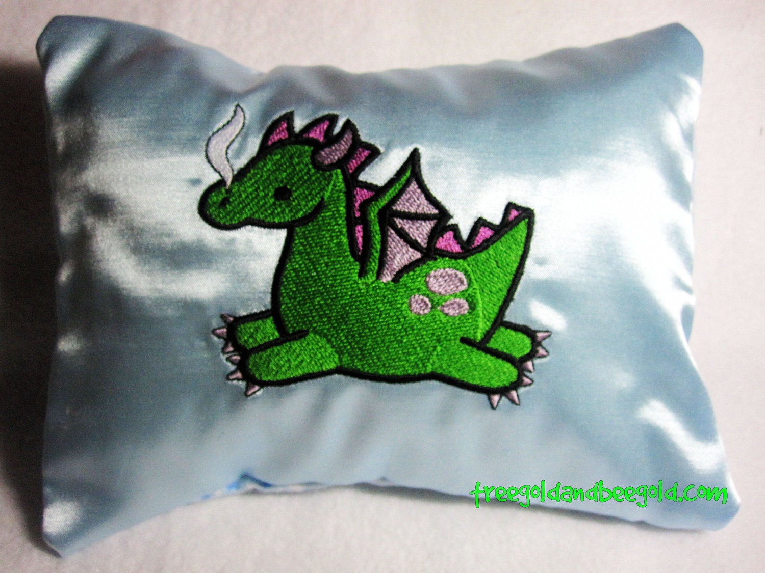 Nightmare Protection Embroidered Dragon Herbal Pillow