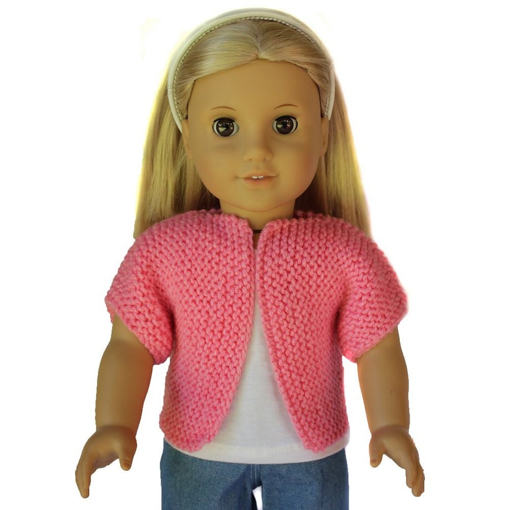 CLEARANCE - Basic Pink Knitted Sweater - 18" Dolls like American Girl