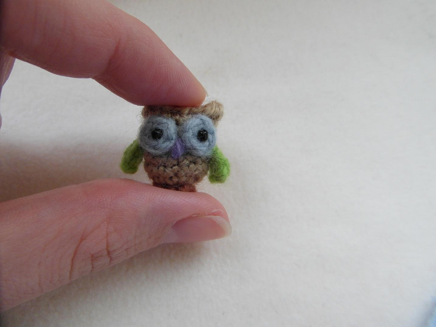 Oh, so tiny Owl crochet PATTERN - PDF instructions