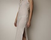 Linen long night wear for woman