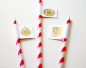 Gold Embossed Diamonds Labels