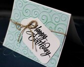 Elegant Embossed A Packaged Birthday Card with Envelope