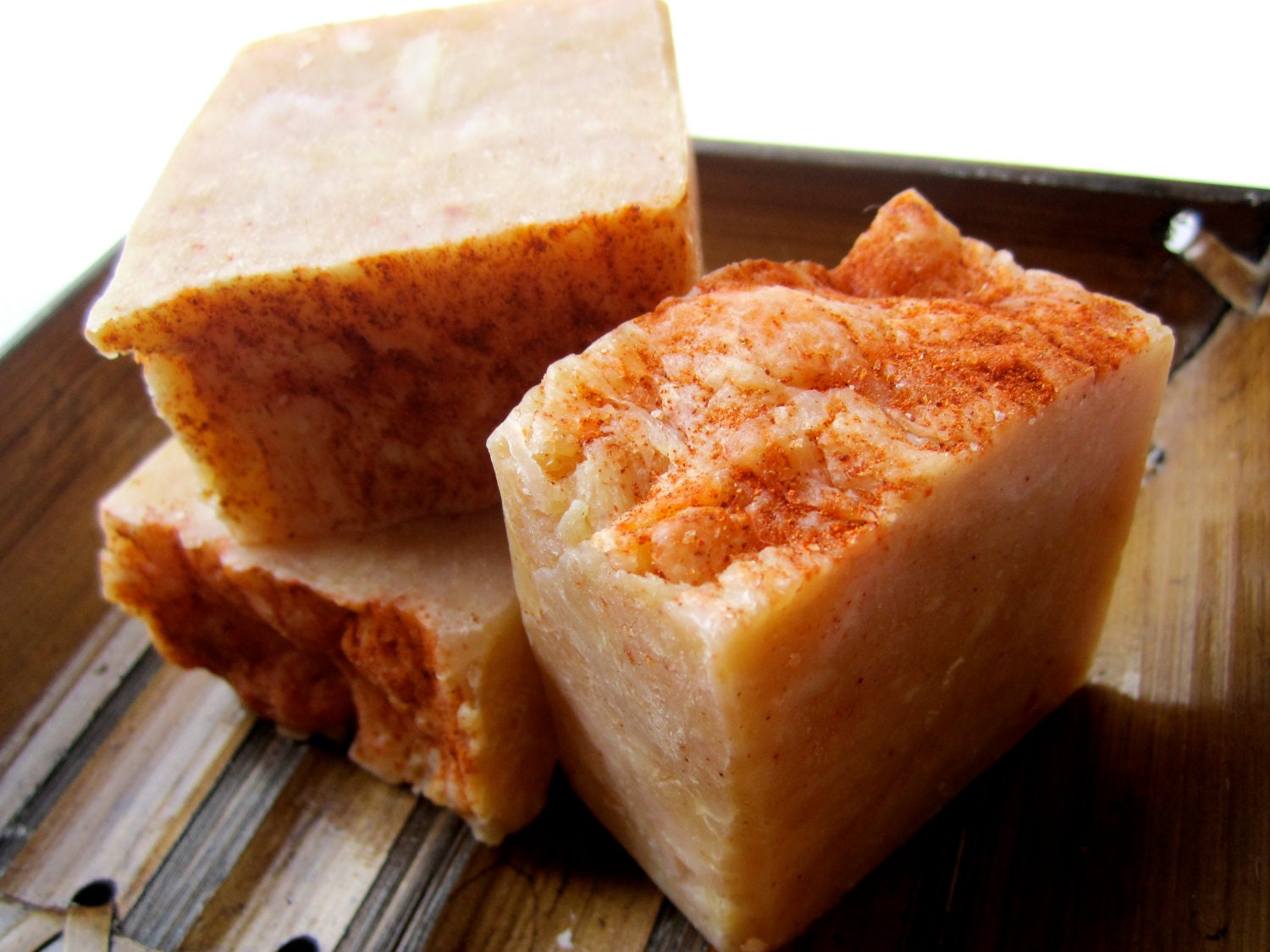 Patchouli Orange Energy Shea Butter Soap - Handmade - FREE SHIPPING (u.s.) - Valentine under 10