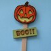 Halloween Jack O Lantern dollhouse miniature yard sign