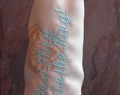 Bachelorette Party Wine Gift Bag Last Fling Before the Ring Wedding Celebration Pre nup Tiffany Blue