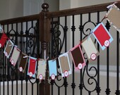 First Birthday Photo Banner - First Year Banner - Sock Monkey Banner - Design E