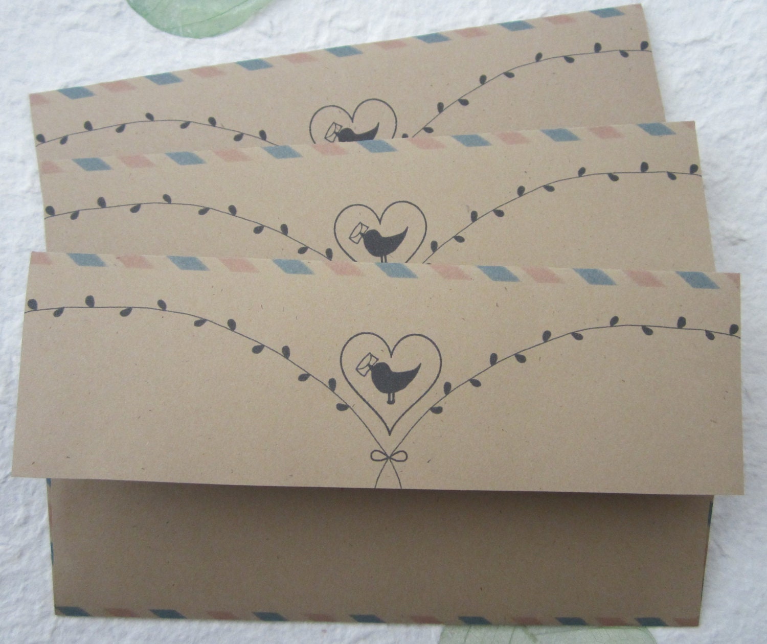 10 envelopes / Love bird