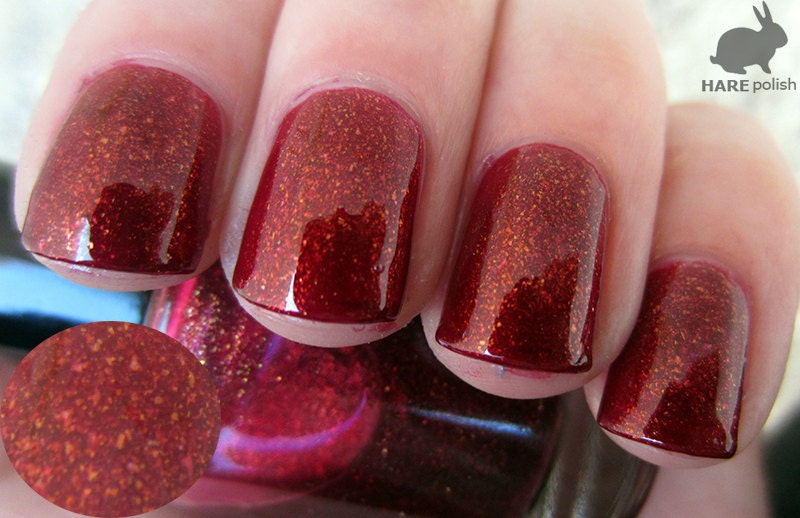 Rusty Hearts - HARE polish - Hand Blended Nail Polish