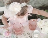 Ivory and Blush Flower Headband - Photo Prop - Baby Headband - Flower Girl Headband