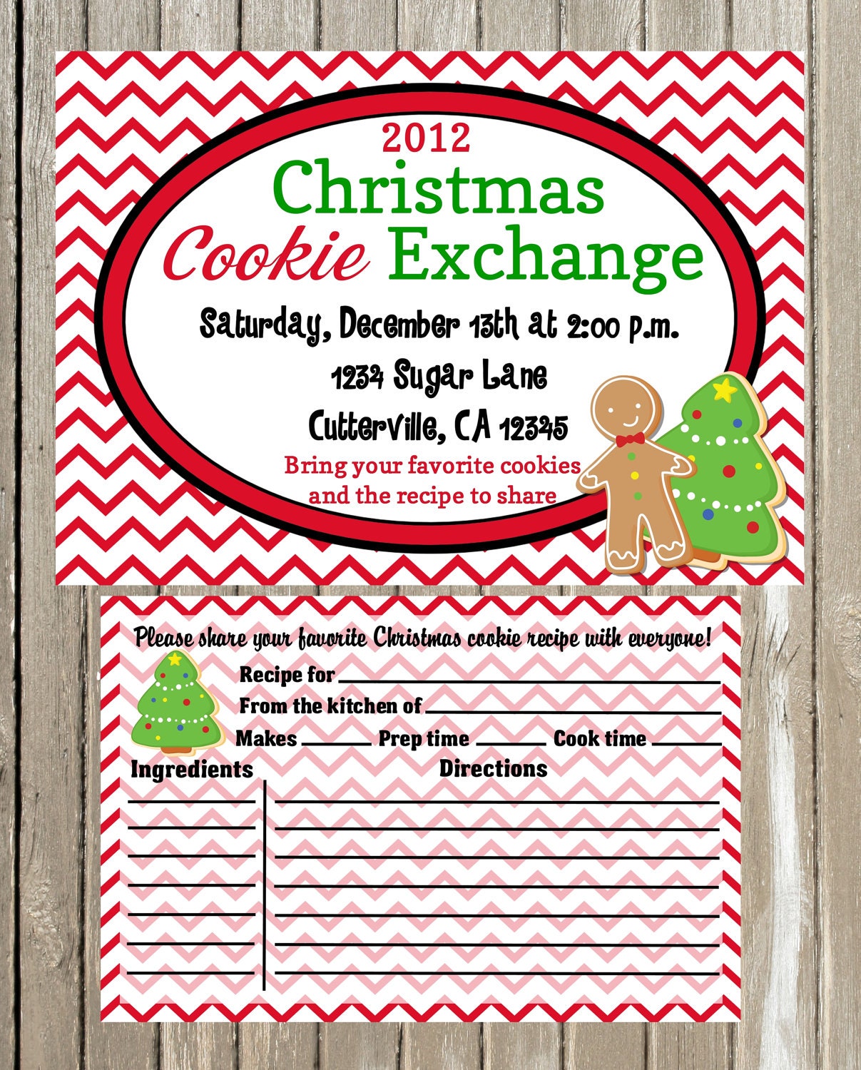 Items similar to Christmas Cookie Exchange / Swap Party Invitation with ...