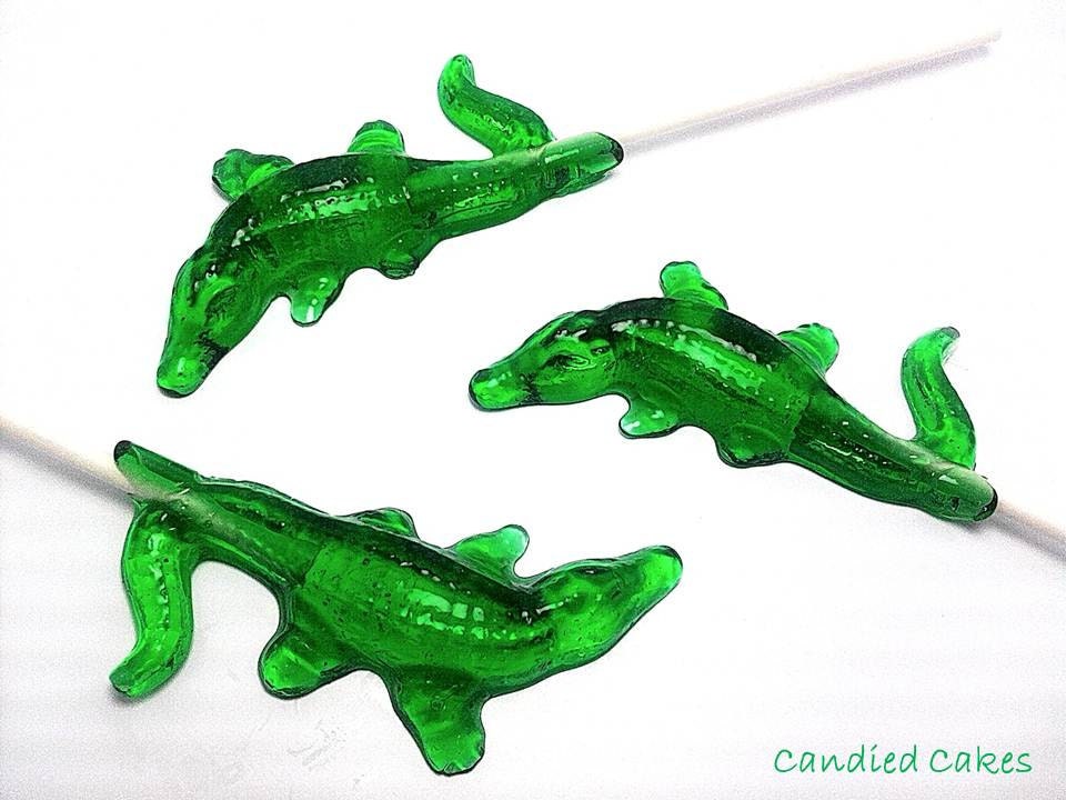 Buy 12 Get 12 Free - ALLIGATOR LOLLIPOPS - Any Color and Flavor