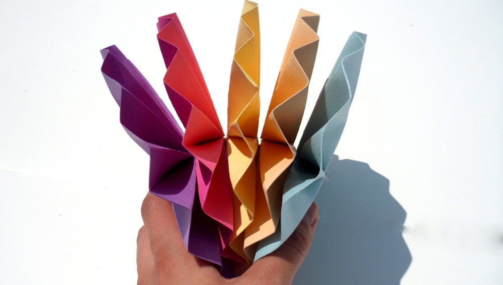 5 Paper Pinwheels 12" - Custom Color