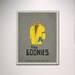The Goonies Inspired Minimalist Movie Poster 24"x36"