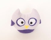 Plush Owl Toy - Lucky Purple Woodland Owl
