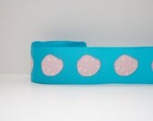 Sand Dollar Print Turquoise Grosgrain Ribbon