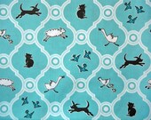 Cloud 9 Maman Menagerie Organic Cotton fabric, 1 yard