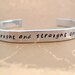 Peter Pan Bracelet - Second Star to the Right - Hand Stamped Aluminum Cuff - customizable