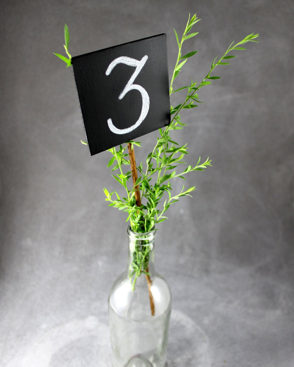 Chalkboard Wedding Table Numbers Stakes, Set of 6