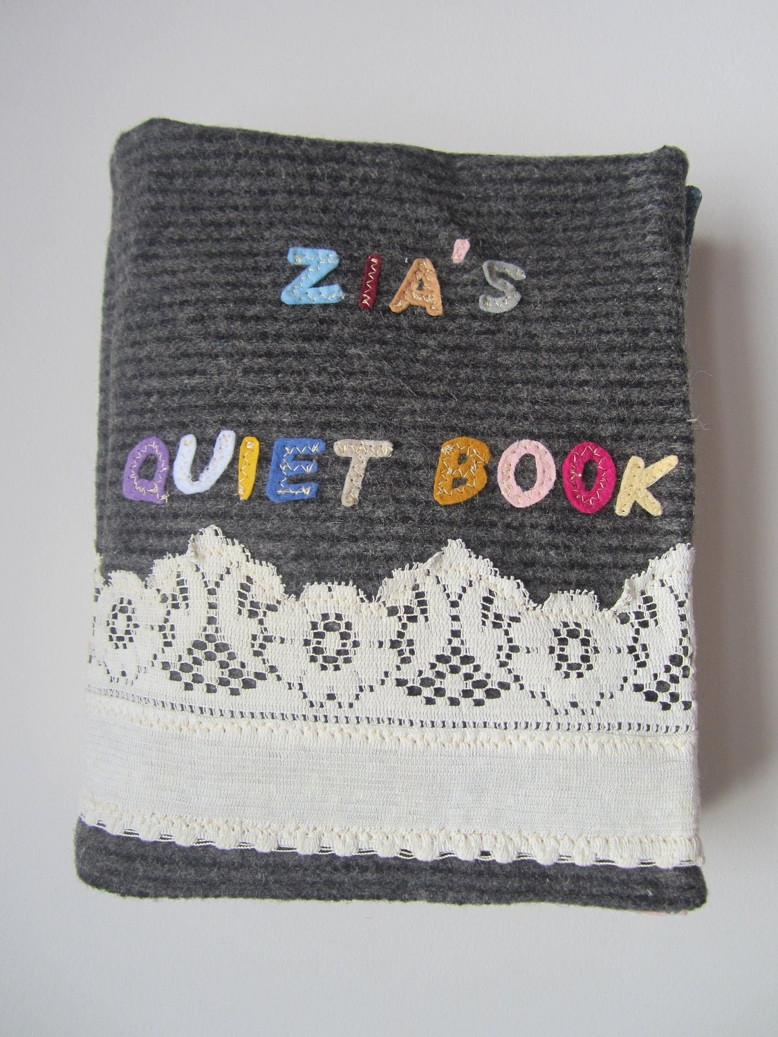 Quiet book - sturdy fabric activities to keep toddlers busy - custom made