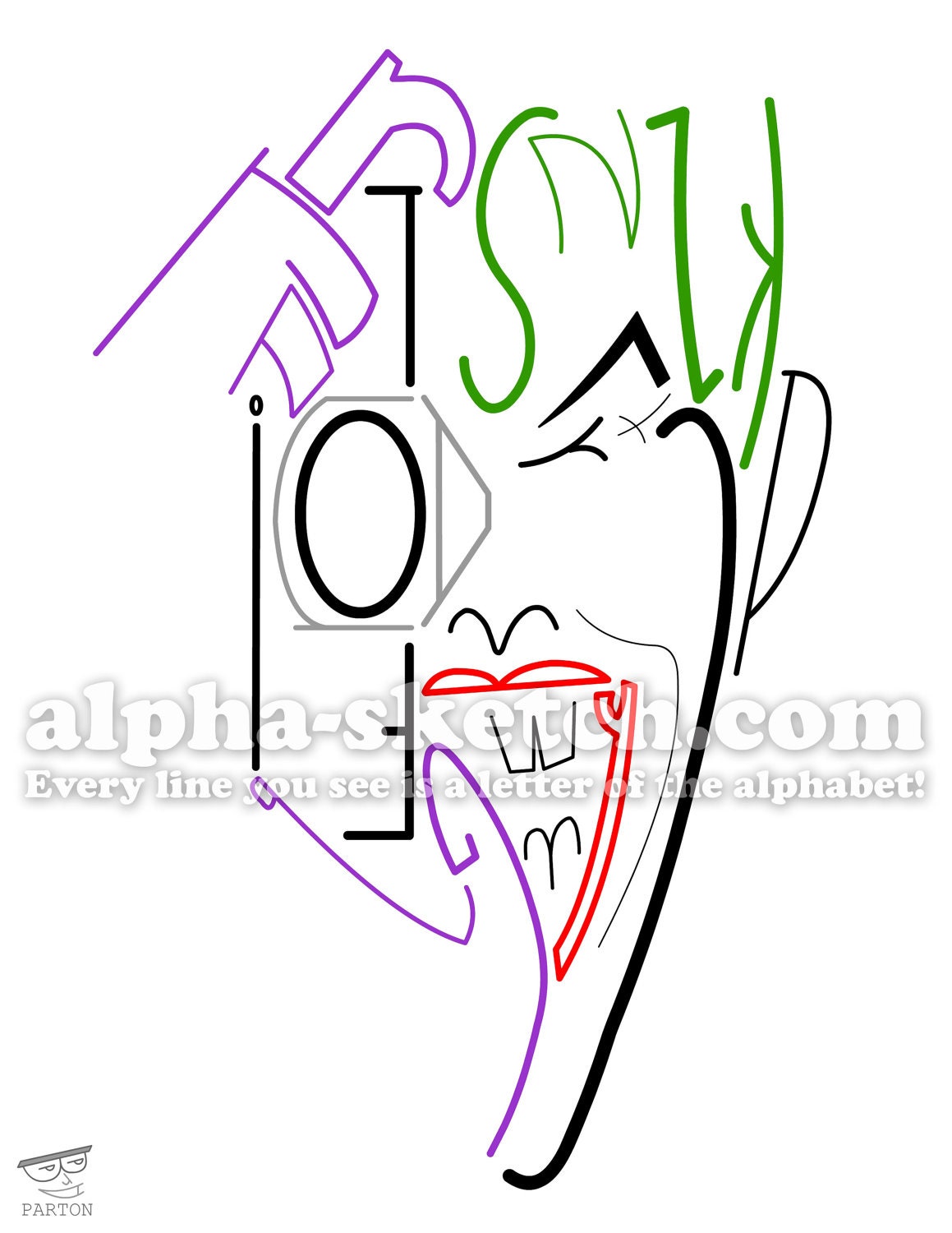 Batman - The Joker - Alphabet Drawing