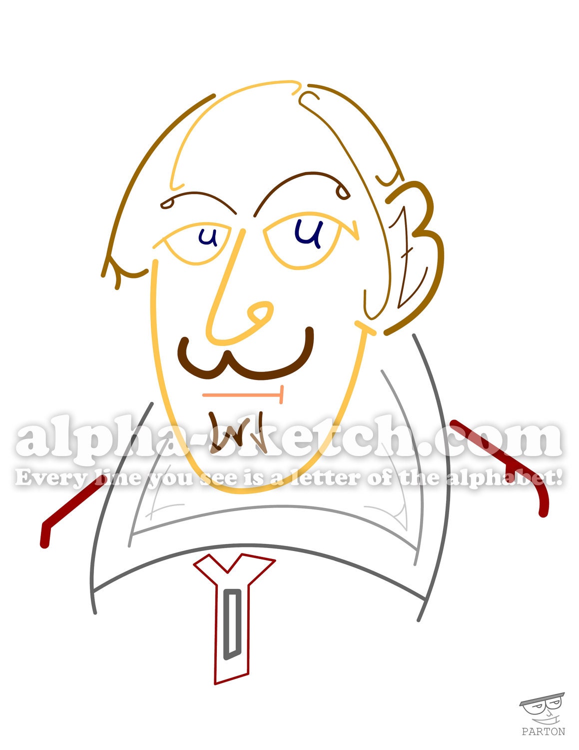 Shakespeare - Alphabet Drawing