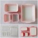 Vintage Pink Pyrex Refrigerator Set, Flamingo Pink, Pyrex Refrigerator Dish, Summertime, Summer Picnic, 8 Piece Set, 501 502 503