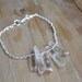 ON SALE // phantom quartz tourmaline specimen bracelet