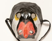 Paper mache bird mask