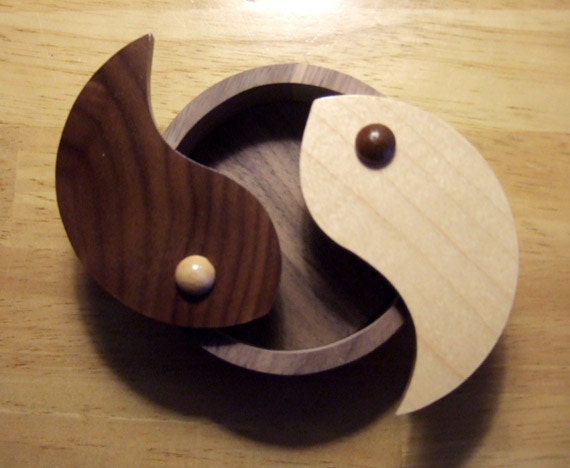 Yin Yang Box - Jewelry Box - Trinket Box - Change Holder