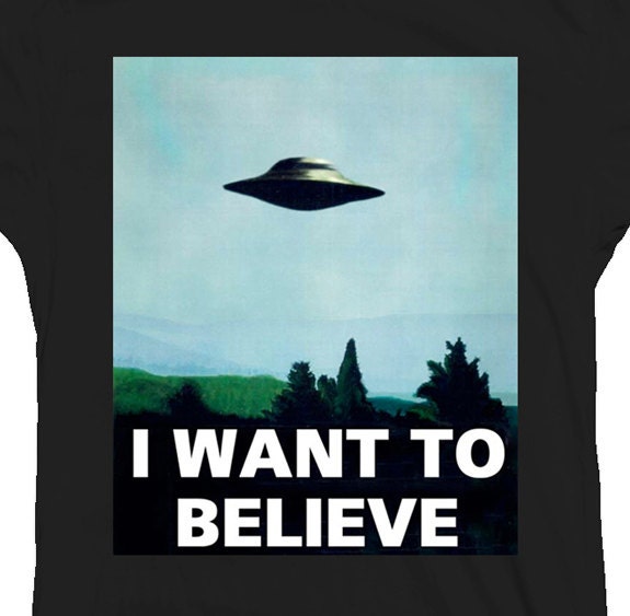 i want to believe x files shirt