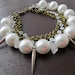 Glam Girl Industrial Chic Inspired, Pearl, Quartz,Spike, Rhinestone Chain Bracelet