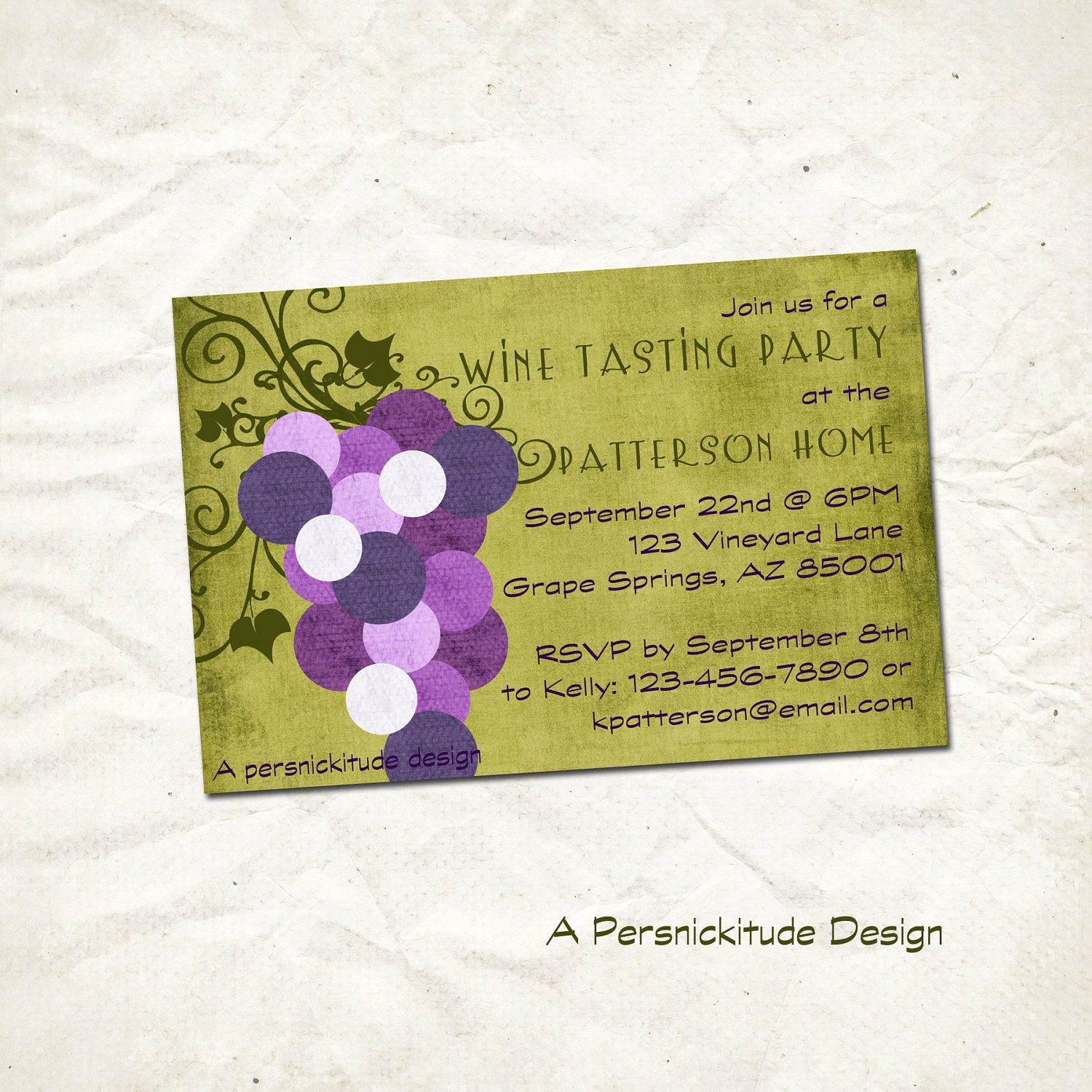 wine tasting party invitation print yourself file by persnickitude