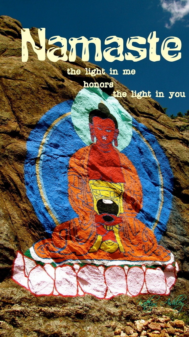 Namaste Yoga Buddha Print