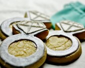 Engagement Ring Decorated Sugar Cookies - Bridal Favors