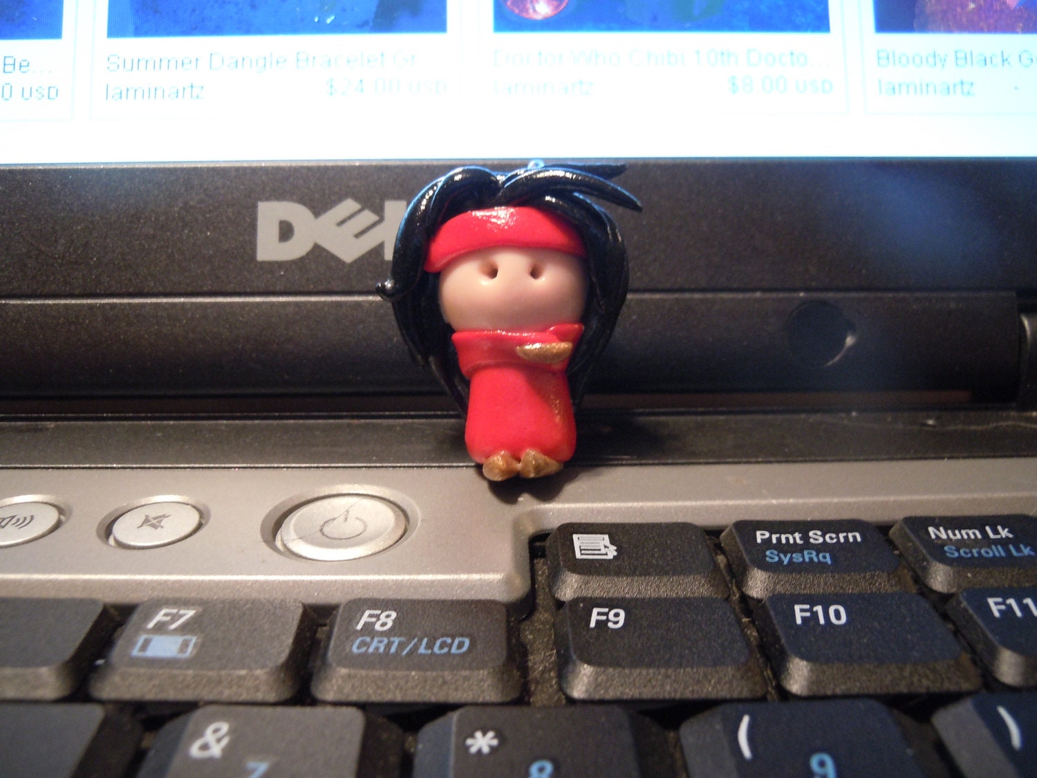 Vincent Valentine Charm Polymer Clay Final Fantasy Video Game Jewelry Cell Phone FF7 Charm