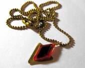 Zelda Necklace Goron's Ruby, Ball Chain