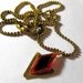 Zelda Necklace Goron's Ruby, Ball Chain