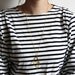 Necklace // gold // triangle geometry