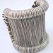 Tribal jewellery Vintage antique ethnic tribal old silver jewelry bracelet cuff belly dance -3912