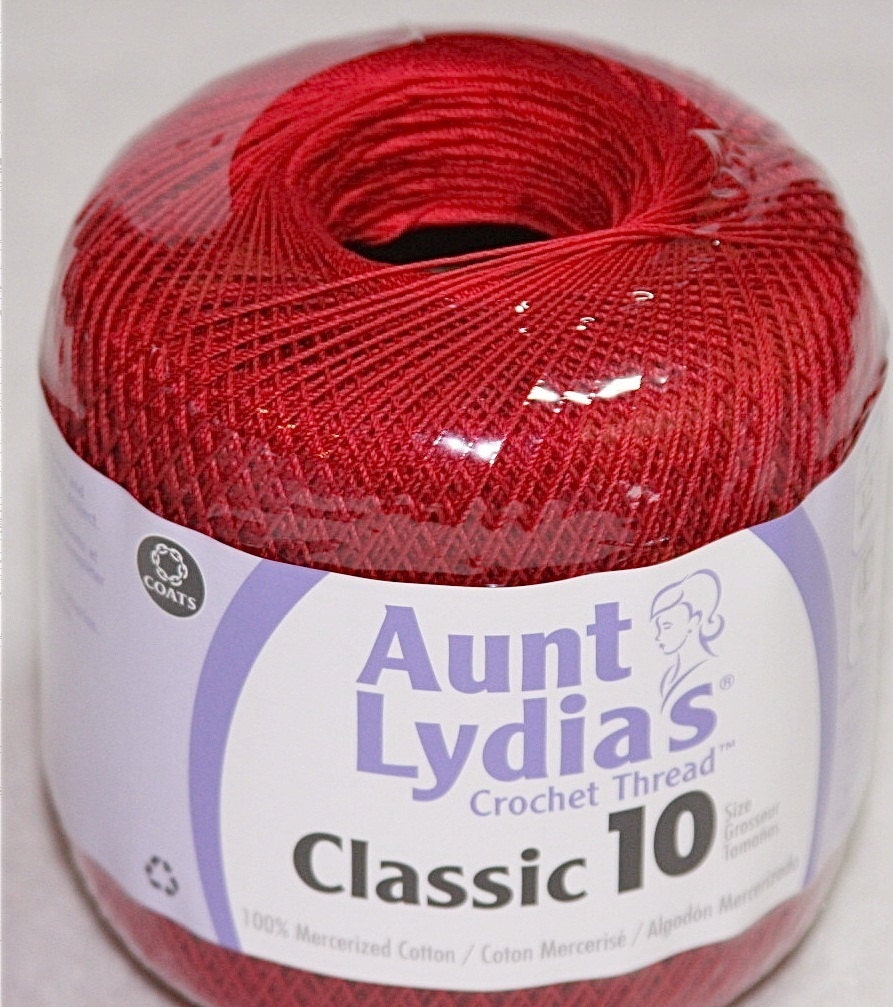 Aunt Lydias classic crochet thread size 10color by nella0626