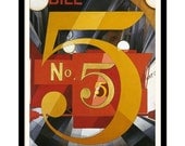 I Saw the Figure 5 in Gold / vintage poster by Charles Demuth   16"x20"