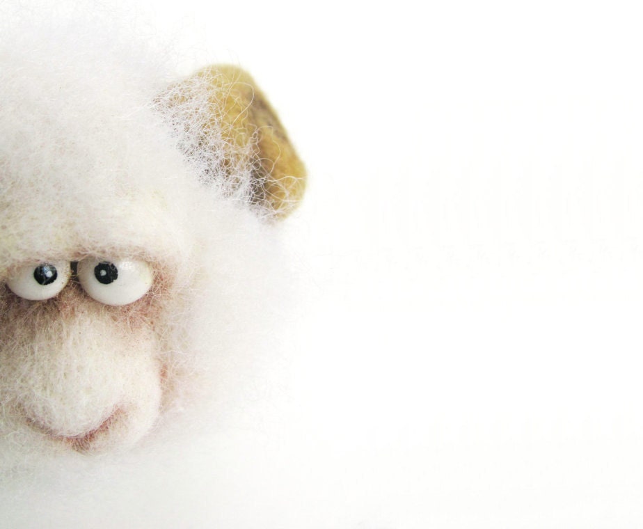 Needle Felted Toy - Little Sheep. Felt Toys. Mothers Day. Gift under 50.