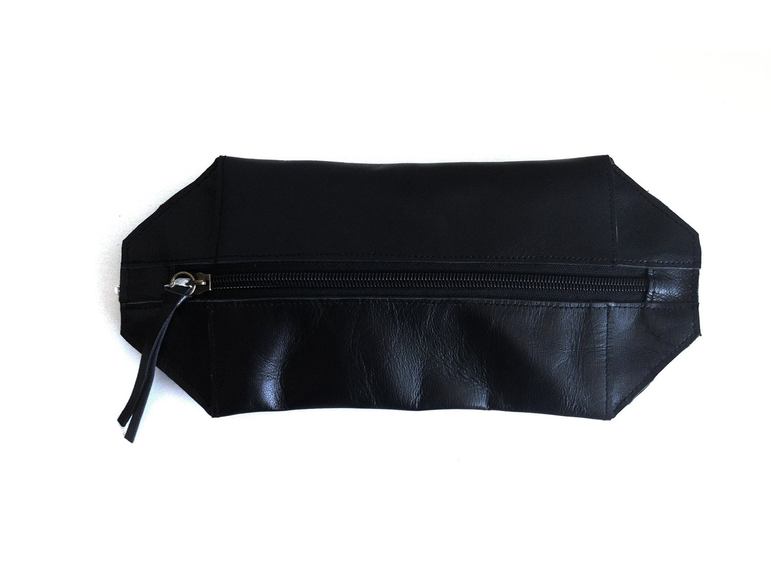 Zipper pouch-Leather case for her