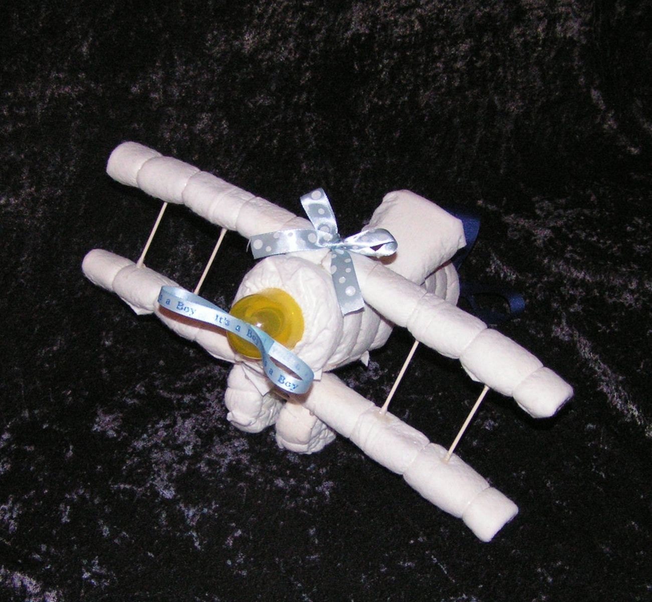 Items similar to Diaper Airplane on Etsy