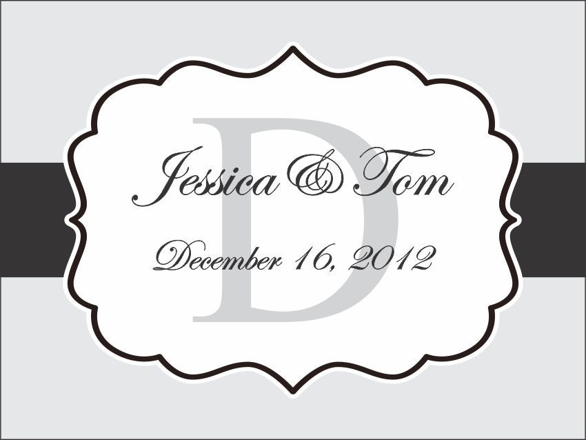 100 4x3 Wedding Favor / Welcome Bag Labels/Stickers Il_570xn