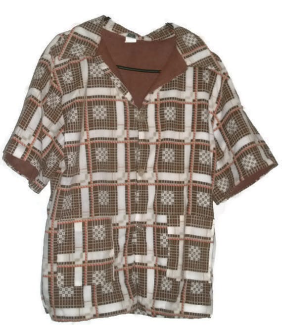 Mens Vintage Beach Jacket Reversible Terry by VintageClothes4U