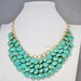 Bib Necklace, Chunky Necklace, Statement Necklace (FN0510)