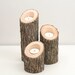 Tree Branch Candle Holders IV- Rustic Wood Candle Holders, Tree Slice, Wooden Candle Holders, Wedding Centerpiece