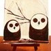 Home Decor, Wall Decor, Office Decor, Barn Owl Wall Art, Home Decorating-Owl Decor-Mini Art Painting, Mini Barn Owls, Nursery Art